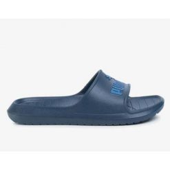 Klapki Sportowe Puma Divecat V2. Niebieskie klapki damskie Puma, bez wzorów, sportowe, bez obcasa, bez zapięcia. Za 113.50 zł.