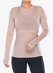 Bluza termoaktywna damska Sensor Merino Air Tee LS. Czerwone bluzy damskie Sensor, l, bez wzorów, z materiału, bez ramiączek, bez kaptura. Za 329.99 zł.
