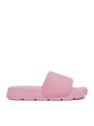 Juicy Couture Klapki PJC3 Różowy. Czerwone klapki damskie Juicy Couture, bez wzorów, z syntetyku, bez obcasa, bez zapięcia. Za 99.99 zł.