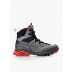Buty GORE TEX męskie AKU Reactive GTX. Szare buty zimowe męskie Aku, bez wzorów, z gore-texu, bez obcasa, bez zapięcia. Za 718.99 zł.