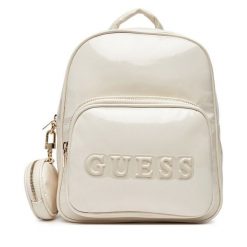 Plecak Guess. Czarne plecaki damskie Guess, z aplikacjami. Za 389.99 zł.