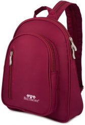 Plecak plecaczek damski mały lekki dwukomorowy wodoodporny elegancki bordowy Beltimore R37. Czerwone plecaki damskie Beltimore, bez wzorów, eleganckie. Za 99.83 zł.