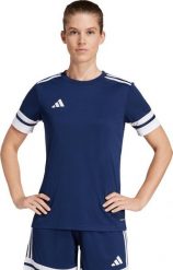 Adidas Koszulka damska adidas Squadra 25 Jersey granatowa JI9987 2XL. Bluzki damskie Adidas, xl, bez wzorów, z jersey, bez kołnierzyka, bez ramiączek. Za 90.33 zł.