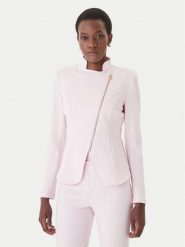 Rinascimento Marynarka CFC0127901003 Różowy Slim Fit. Czerwone marynarki i żakiety damskie Rinascimento, bez wzorów, z syntetyku, bez kołnierzyka, bez ramiączek. Za 579.99 zł.