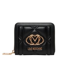 Portfel LOVE MOSCHINO. Czarne portfele damskie Love Moschino. Za 459.99 zł.