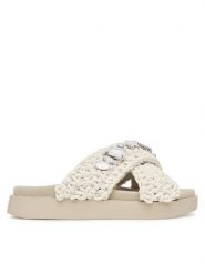 Inuikii Klapki Woven Stones 1004.003.0073 Biały. Białe klapki damskie Inuikii, bez wzorów, z materiału, bez obcasa, bez zapięcia. Za 899.99 zł.