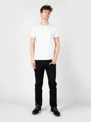 Diesel T-Shirt "T-Rubin" | 00SASJ-0AAXJ- | Mężczyzna | Biały. Białe t-shirty męskie Diesel, m, bez wzorów, z bawełny, bez kołnierzyka, bez ramiączek. W wyprzedaży za 119.00 zł.
