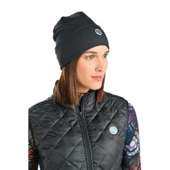 Czapka termoaktywna do biegania Unisex Nessi Sportswear. Czarne czapki damskie NESSI SPORTSWEAR, bez wzorów. Za 199.00 zł.
