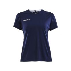 Koszulka treningowa damska Craft 19056221390. Niebieskie bluzki damskie Craft, bez wzorów, sportowe, bez kołnierzyka, bez ramiączek. Za 149.99 zł.