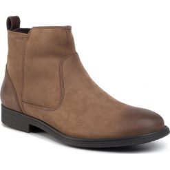 Trzewiki GEOX - U Jaylon F U94Y7F 00045 C6024 Dk Coffee. Brązowe botki męskie Geox, bez wzorów, z materiału, eleganckie, bez obcasa, bez zapięcia. Za 489.00 zł.