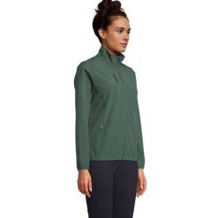 Damska Kurtka Soft Shell Falcon Zapinana Na Zamek Błyskawiczny. Niebieskie kurtki sportowe damskie SOL'S, m, bez wzorów, z elastanu, bez ramiączek, bez kaptura, trekkingowe. Za 286.99 zł.