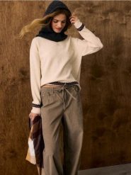Bawełniane jeansy wide leg - brązowy. Brązowe jeansy damskie Sinsay, bez wzorów, z bawełny. Za 59.99 zł.