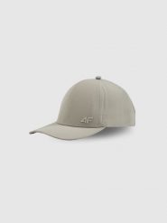 4F Czapka z daszkiem strapback uniseks - szara XS/S (56cm). Szare czapki damskie 4F, bez wzorów, klasyczne. Za 69.99 zł.