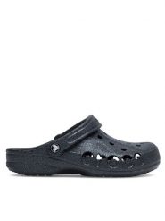 Crocs Klapki BAYA GLITTER CLOG 205925-001 Czarny. Czarne klapki damskie Crocs, bez wzorów, z materiału, bez obcasa, bez zapięcia. Za 189.99 zł.