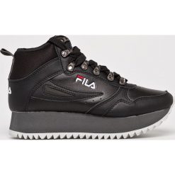 Fila - Buty Orbit Zeppa Ripple. Czarne obuwie sportowe damskie Fila, bez wzorów, z materiału, z okrągłym noskiem, bez zapięcia. W wyprzedaży za 329.90 zł.