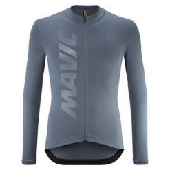 Koszulka termiczna Mavic Aksium. Niebieskie bluzy męskie MAVIC, bez wzorów, z jersey, sportowe, bez ramiączek, bez kaptura. Za 501.00 zł.