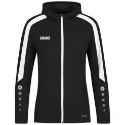 Damska bluza dresowa z kapturem Jako Power. Czarne bluzy damskie Jako, bez wzorów, z dresówki, sportowe, bez ramiączek, z kapturem. Za 386.50 zł.
