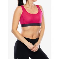 Biustonosz termoaktywny Sensor Merino Active Bra. Fioletowe bielizna sportowa damska Sensor, xl, bez wzorów. Za 125.99 zł.