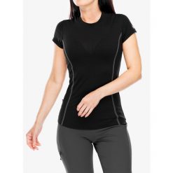 Koszulka merino damska Sensor Merino Active Tee S/S. Czarne koszulki sportowe damskie Sensor, s, bez wzorów, bez ramiączek. Za 245.99 zł.