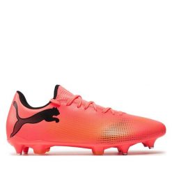 Buty do piłki nożnej Puma. Czerwone buty sportowe męskie Puma, bez wzorów, bez zapięcia. Za 219.99 zł.