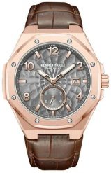 Zegarek Kenneth Cole KENNETH COLE KCWGX0059002 zegarek męski różowy 43 mm. Czerwone zegarki męskie Kenneth Cole, bez wzorów. Za 468.94 zł.