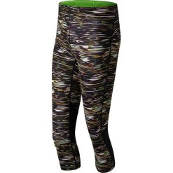 Legginsy sportowe w kolorze czarnym ze wzorem. Czarne legginsy damskie New Balance, xs, bez wzorów, z materiału. W wyprzedaży za 159.95 zł.