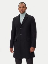 HUGO Płaszcz wełniany Migor2541 50546528 Czarny Slim Fit. Czarne płaszcze męskie Hugo, na zimę, m, bez wzorów, z wełny, bez kołnierzyka, bez kaptura. Za 1,309.00 zł.