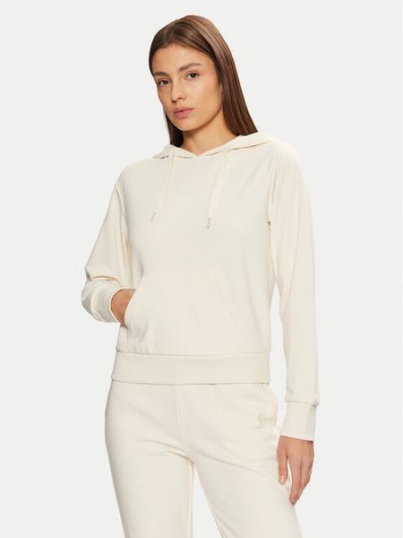 Guess Bluza O5RQ02 KCO31 Szary Regular Fit. Szare bluzy damskie Guess, m, z aplikacjami, z bawełny, bez ramiączek, bez kaptura. Za 189.99 zł.