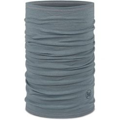 Komin na szyję - Bandana BUFF Merino Lightweight Solid. Brązowe szaliki męskie Buff, bez wzorów, z wełny. Za 109.99 zł.