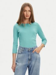 United Colors Of Benetton Bluzka 3GA2E16A1 Zielony Regular Fit. Zielone bluzki damskie United Colors Of Benetton, m, bez wzorów, z bawełny, bez kołnierzyka, bez ramiączek. Za 79.99 zł.