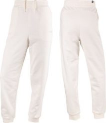 Puma Spodnie damskie Puma ESS Embroidery High-Waist Pants FL kremowe 670007 99 L. Białe spodnie dresowe damskie Puma, bez wzorów, sportowe, z podwyższonym stanem. Za 185.34 zł.