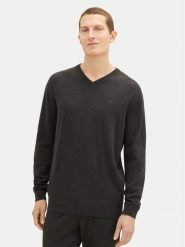 Tom Tailor Sweter 1038427 Szary Regular Fit. Szare swetry męskie Tom Tailor, l, bez wzorów, z bawełny, bez kołnierzyka, bez ramiączek. Za 169.99 zł.