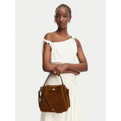 Torebka Tory Burch. Brązowe torebki do ręki damskie Tory Burch, bez wzorów, bez dodatków. Za 2,164.00 zł.