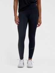 Damskie legginsy z kieszenią Hummel Court. Czarne legginsy damskie Hummel, bez wzorów, z materiału. Za 237.75 zł.