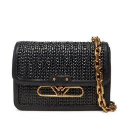 Torebka Emporio Armani. Czarne torebki wizytowe damskie Emporio Armani, bez wzorów, bez dodatków. Za 1,849.00 zł.