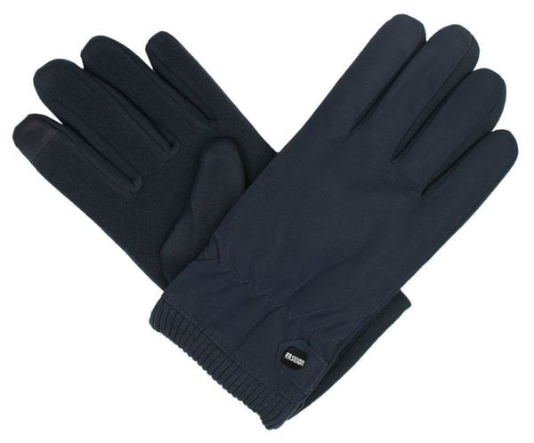 Rękawiczki Granatowe, Jesienno-Zimowe, Miękkie z Kożuszkiem i Gumką -Pako Jeans. Rękawiczki męskie Pako Jeans, na zimę, bez wzorów, z jeansu. Za 69.00 zł.