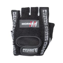 Rękawiczki na siłownię POWER SYSTEM Workout. Czarne rękawiczki męskie POWER SYSTEM, bez wzorów. Za 30.00 zł.
