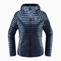 Kurtka puchowa damska Haglöfs L.I.M Mimic Hood. Niebieskie kurtki sportowe damskie Haglöfs, l, bez wzorów, z puchu, bez ramiączek, bez kaptura, trekkingowe. Za 559.99 zł.