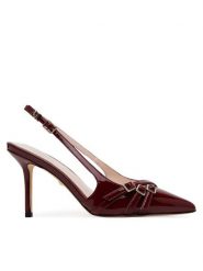 Marciano Guess Szpilki 5GGZ31 7231A Bordowy. Czerwone szpilki damskie Marciano Guess, z aplikacjami, ze skóry, bez obcasa, na szpilce, bez zapięcia. Za 669.99 zł.