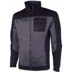 Bluza męska Erco Bork Czarno-szara Melange Czarny. Czarne koszulki sportowe męskie ERGOTEC, m, bez wzorów, z poliesteru, bez ramiączek, rowerowe. Za 88.17 zł.