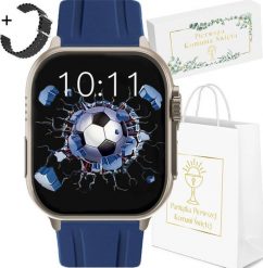 Smartwatch Rubicon Zegarek SMARTWATCH KOMUNIA Rubicon RNCF17 czarny. Czarne zegarki smartwatch Rubicon, bez wzorów. Za 182.99 zł.