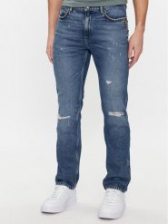 Hugo Jeansy Hugo 708 50507479 Niebieski Slim Fit. Niebieskie jeansy męskie Hugo, z bawełny. Za 759.99 zł.