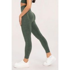 Legginsy fitness damskie Gym Glamour seamless push up. Szare legginsy damskie GYM GLAMOUR, bez wzorów. Za 169.99 zł.