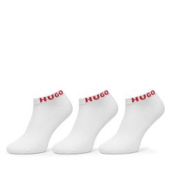 Skarpety krótkie HUGO. Białe skarpety męskie Hugo, bez wzorów. Za 69.99 zł.