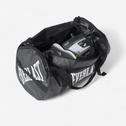 Torba sportowa Holdall Everlast 2024. Czarne torby sportowe męskie EVERLAST, bez wzorów, z materiału. Za 169.99 zł.