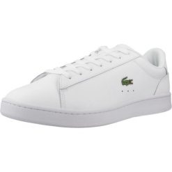 Sneakersy męskie Carnaby Set buty sportowe tenisówki trampki białe. Białe trampki męskie Lacoste, bez wzorów, sportowe, bez zapięcia. Za 419.00 zł.