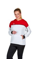Sweat bluza z kapturem dla kobiet Erima Change. Niebieskie bluzy damskie Erima, bez wzorów, z materiału, eleganckie, bez ramiączek, z kapturem. Za 291.50 zł.