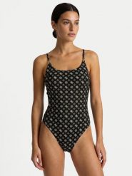 Guess Strój kąpielowy E6GJ10 MC04R Czarny. Czarne stroje kąpielowe damskie Guess, xs, z aplikacjami, z syntetyku. Za 479.99 zł.