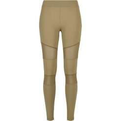 Legginsy damskie Urban Classics Tech Mesh. Zielone legginsy damskie Urban Classics, bez wzorów, z meshu. Za 124.00 zł.