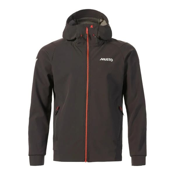 Kurtka softshell z kapturem Musto Lpx. Czarne kurtki męskie Musto, l, bez wzorów, z materiału, z kapturem. Za 1,059.00 zł.